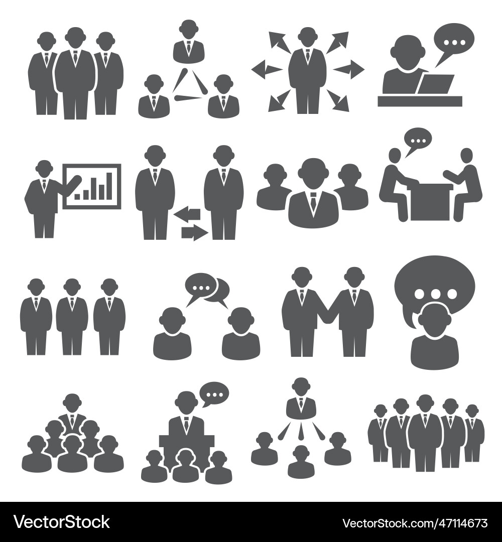 Business Leute Icons auf weißem Hintergrund gesetzt Business Leute Icons auf weißem Hintergrund gesetzt vektorbild