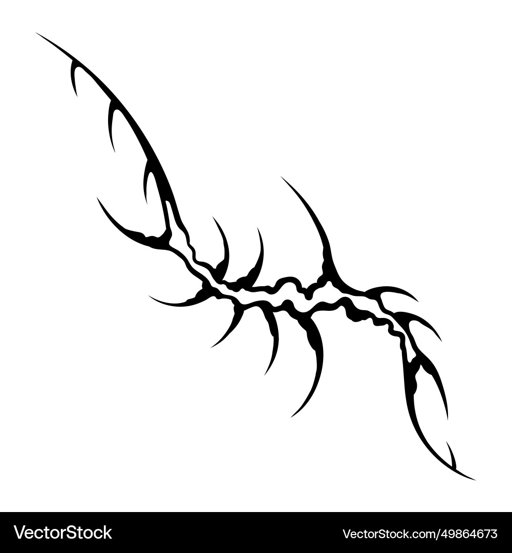 Cyber sigilism design neo tribal gothic style Cyber sigilism design neo tribal gothic style vector image