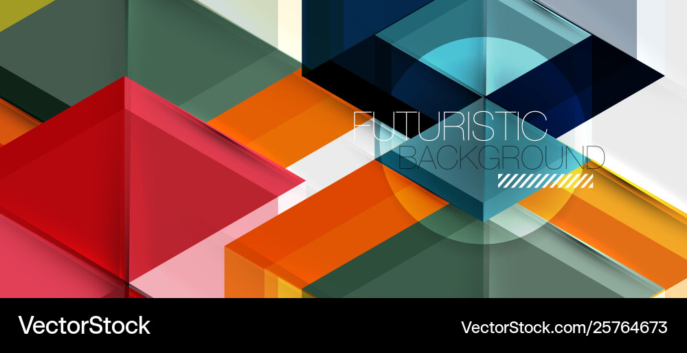 Geometric triangle and hexagon abstract background Geometric triangle and hexagon abstract background Vector Image