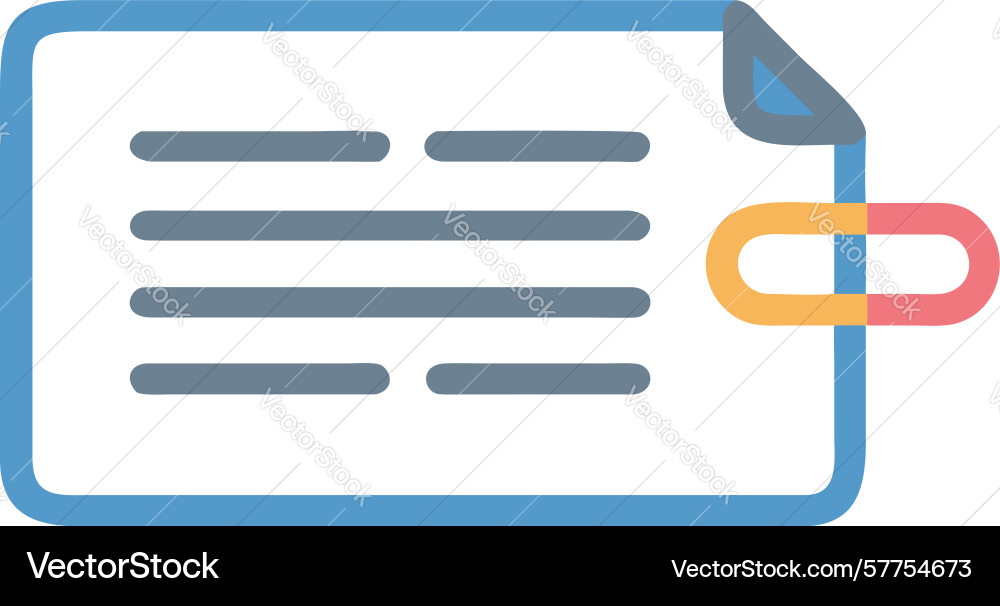 Linked document icon hyperlink connected files vector image