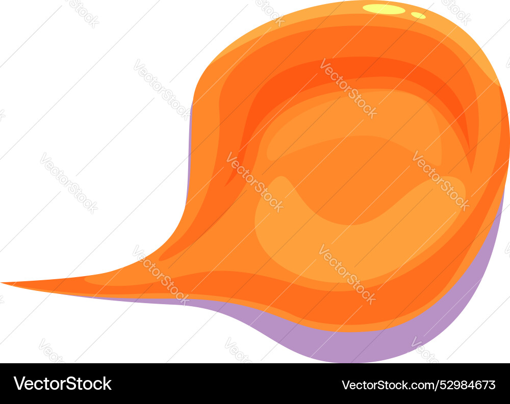 Orange fluid shape spreading with dynamic flow Vector Image