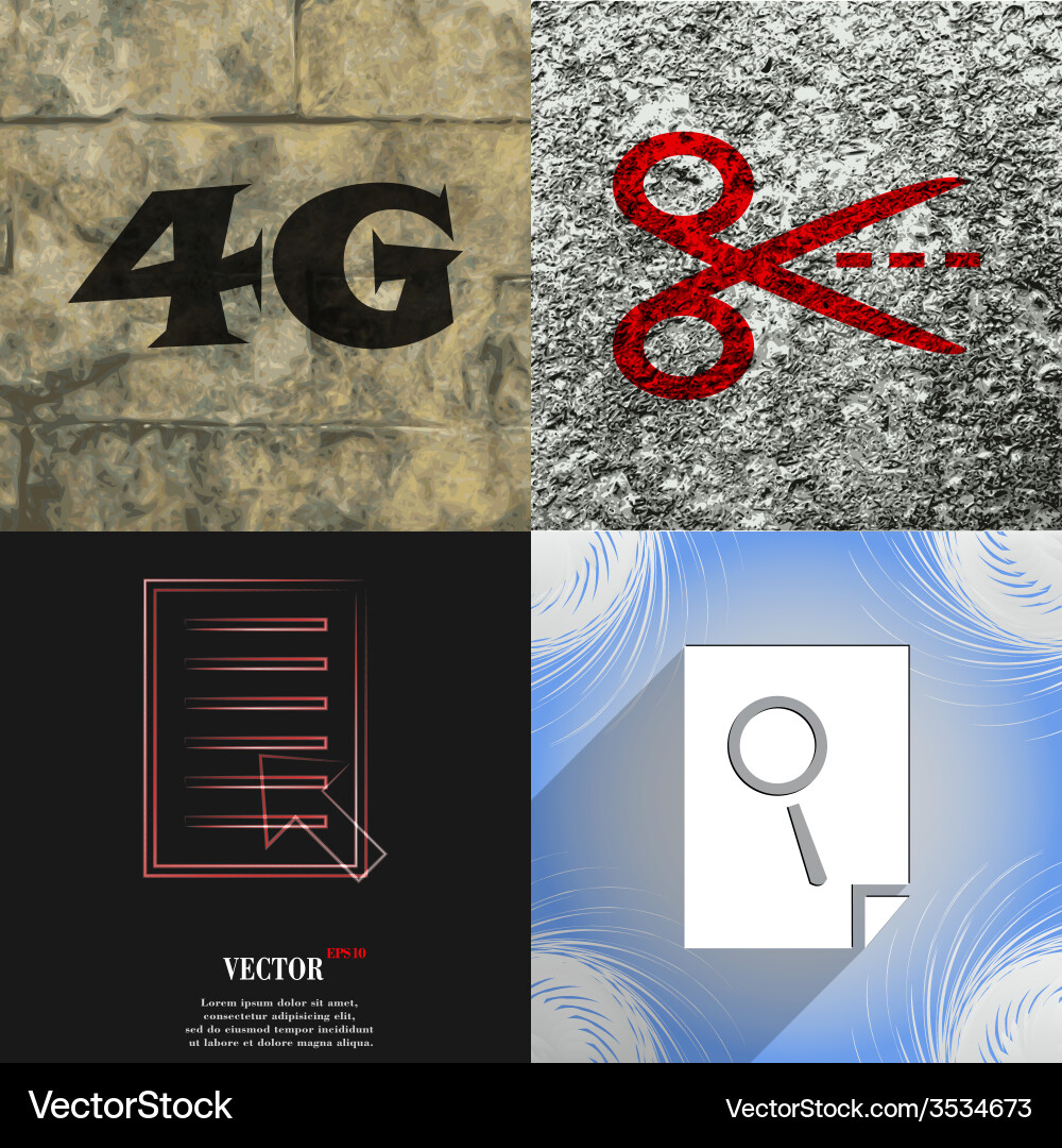 Set of abstract backgrounds with different web vector image