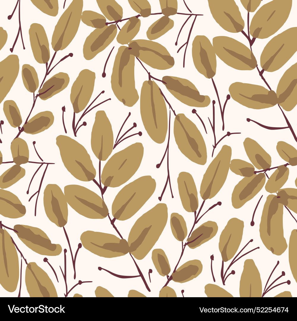 Abstract seamless pattern with leaves Abstract seamless pattern with leaves vector image
