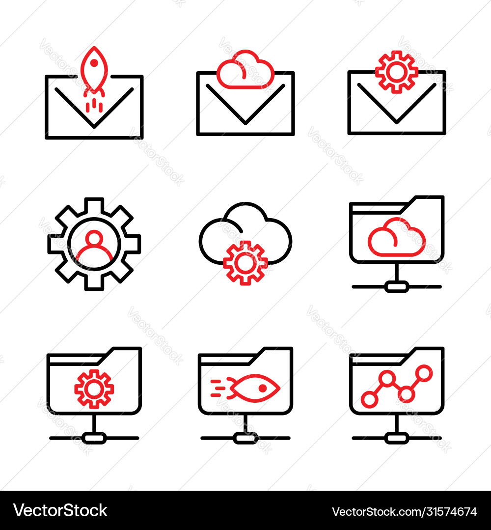 Basic search engine optimization icon include vector image