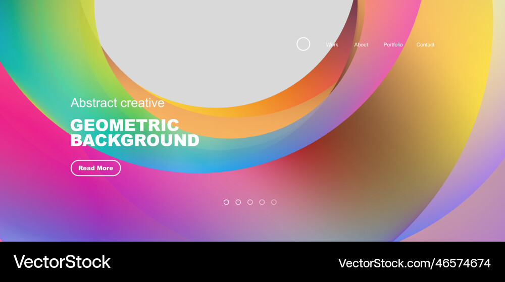 Circles minimal abstract background techno Vector Image