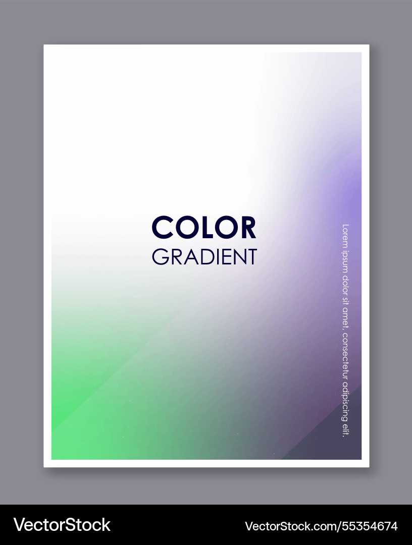 Color gradient poster abstract patterns Color gradient poster abstract patterns vector image