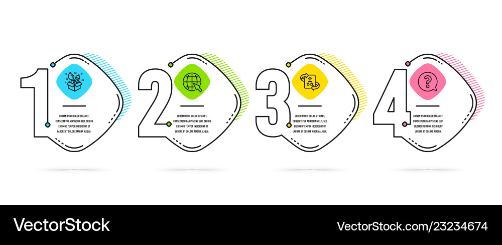 Creativity internet and technical algorithm icons Creativity internet and technical algorithm icons vector image