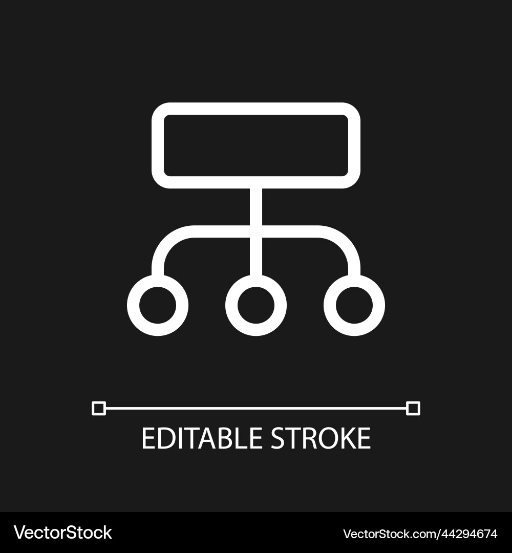 Data Structuring Icon - White vector image