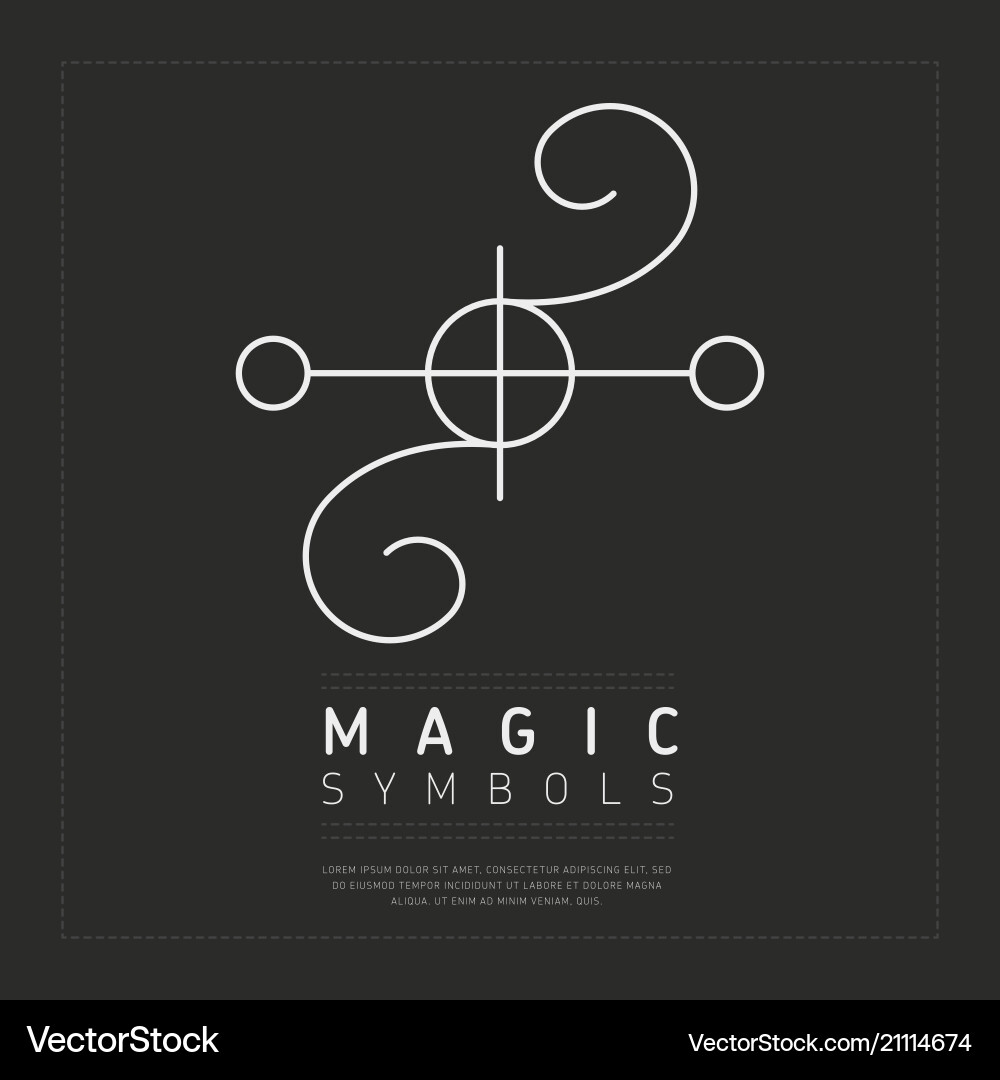 Esoteric Spiritual Symbols Vector Image