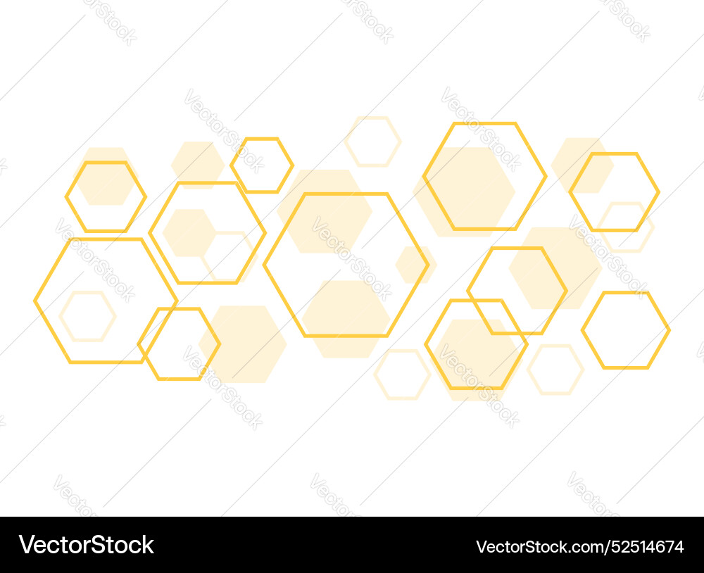 Hexagonal Grid Pattern - Modern Tech vector image
