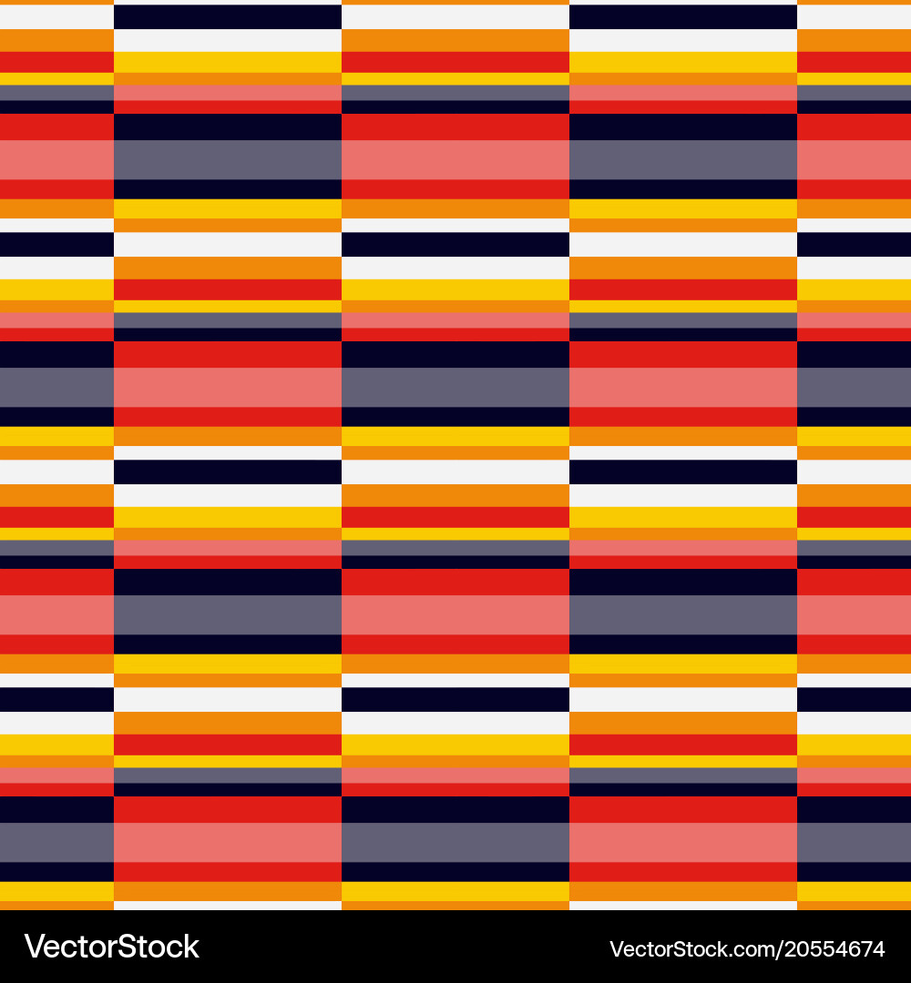 Horizontal color lines seamless pattern vector image