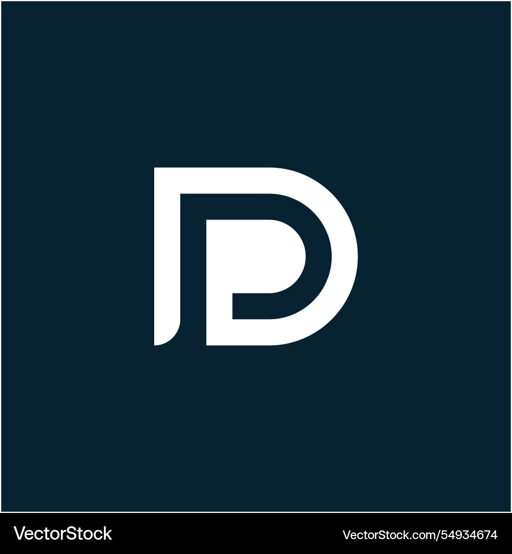 Letter d logo template Royalty Free Vector Image
