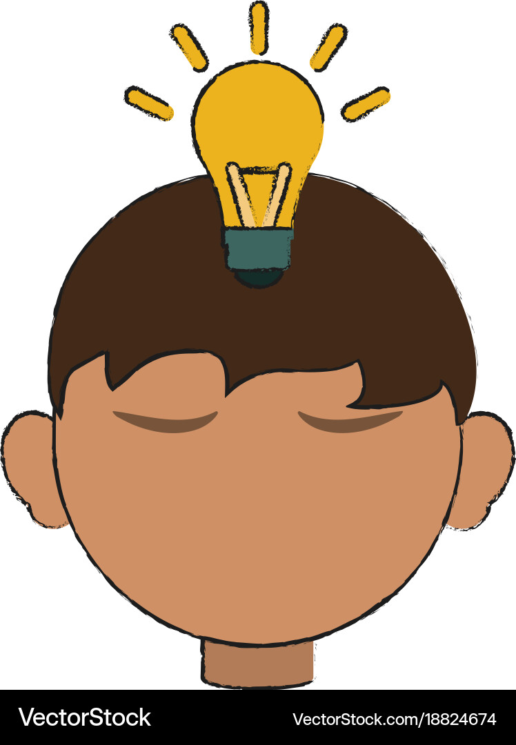 Lightbulb idea concept icon image Vector Image