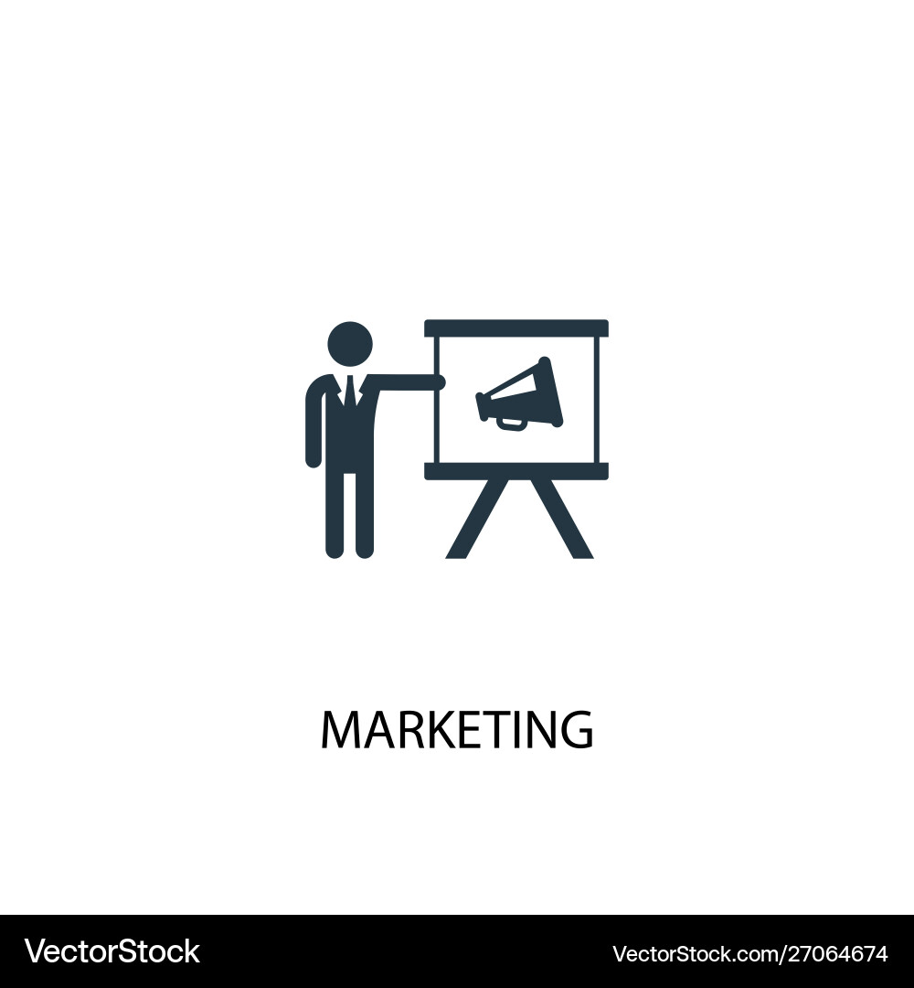 Marketing Icon - Simple Element Royalty Free Vector Image