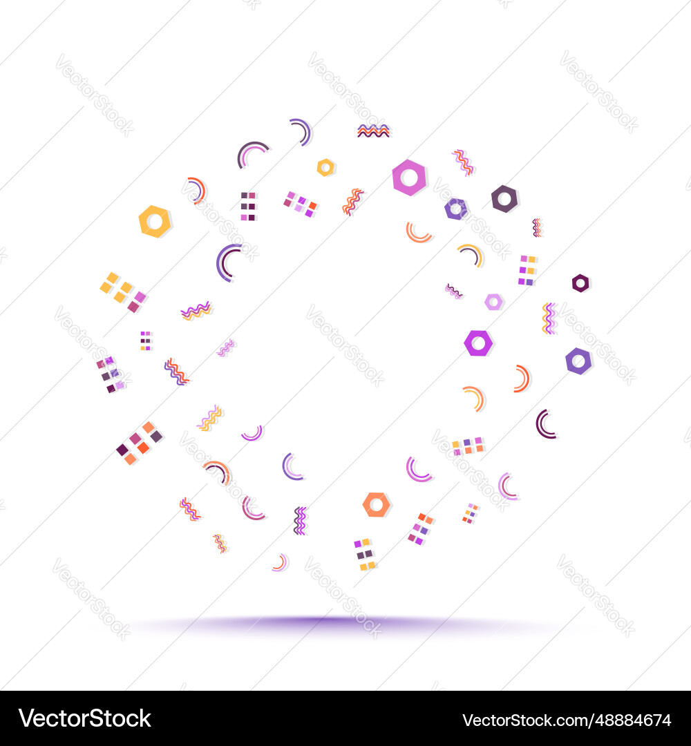 Minimal geometric trendy abstract shape pattern Vector Image
