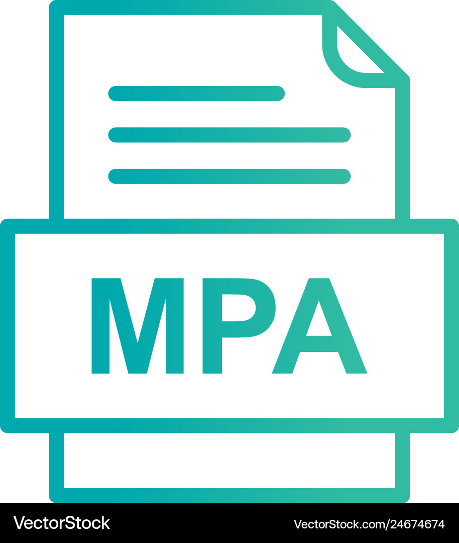 Mpa file document icon Vector Image