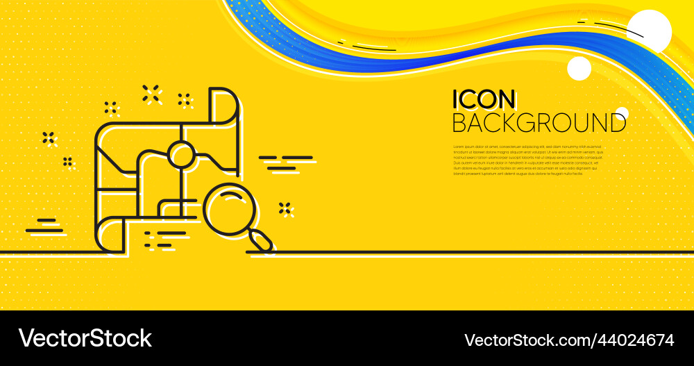 Search map line icon find location address sign Vector Image