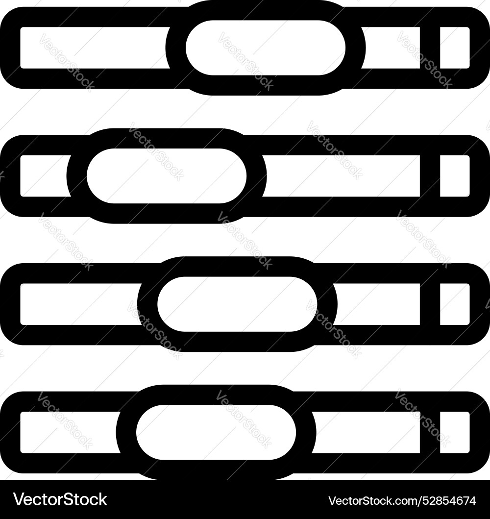 Set of slider bars adjusting settings with round Set of slider bars adjusting settings with round Vector Image
