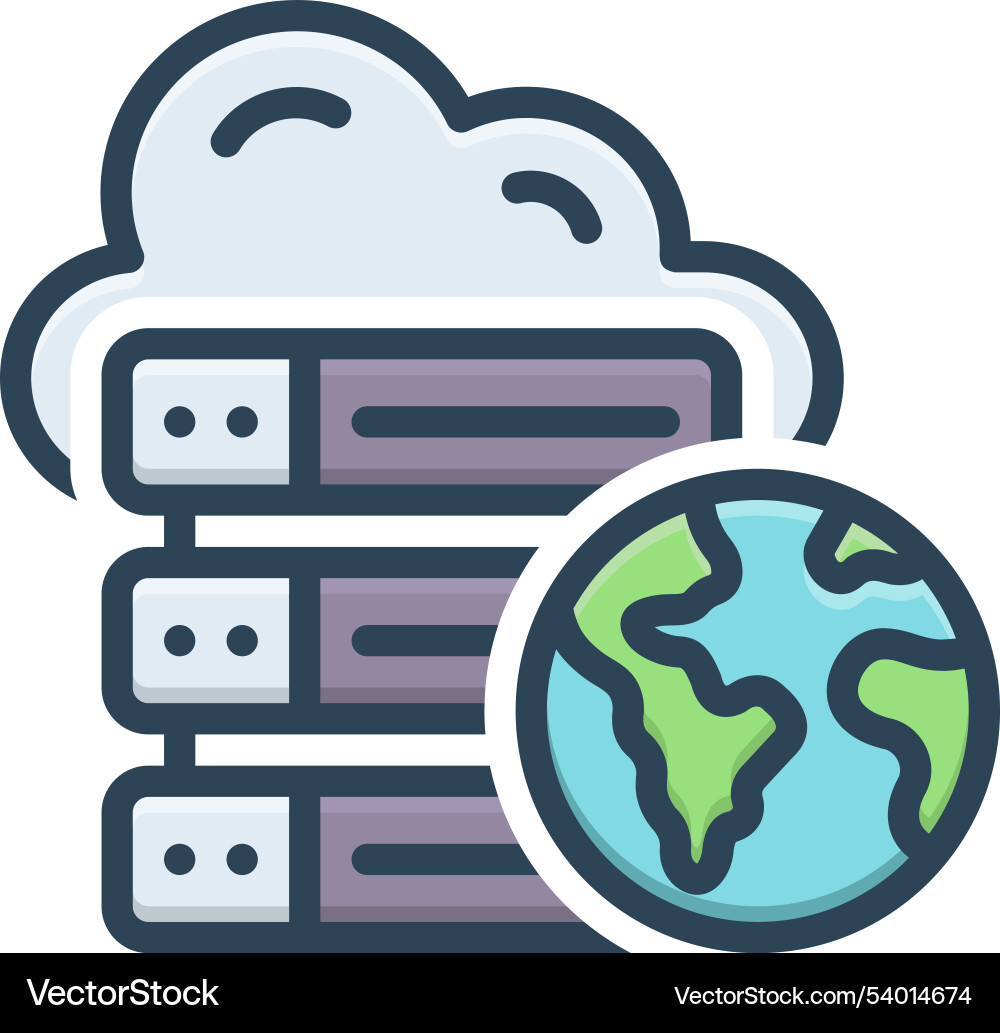 Web server Vector Image