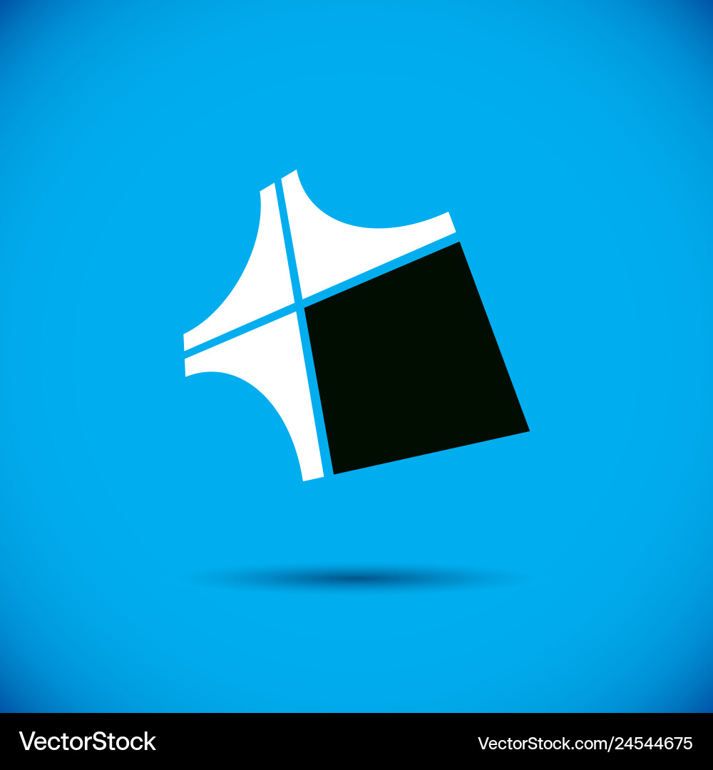 Abstract geometric shape best for use as creative Vector Image