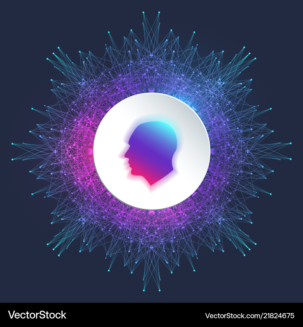 Artificial Intelligence Neural Network vector image