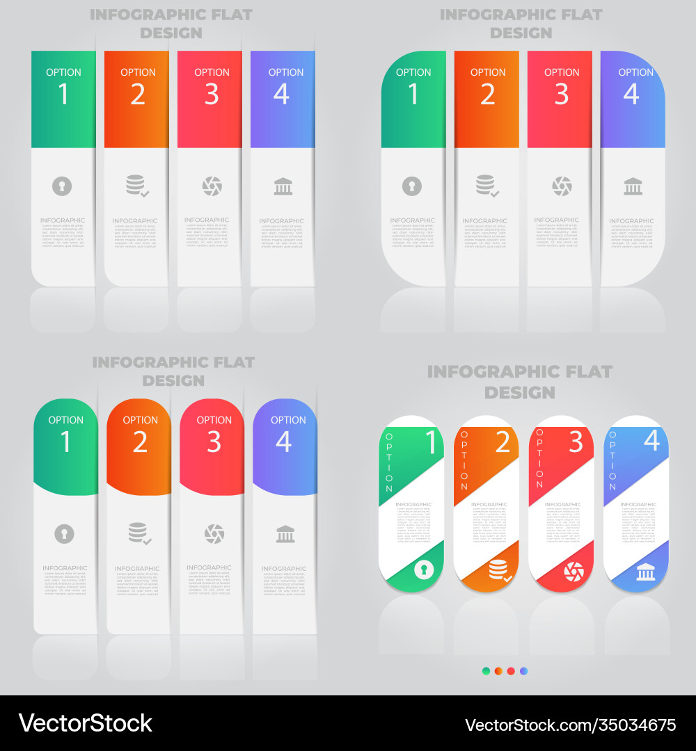 Business data visualization process chart Vector Image