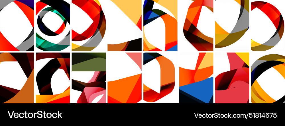 Collection of abstract background with waves Collection of abstract background with waves Vector Image