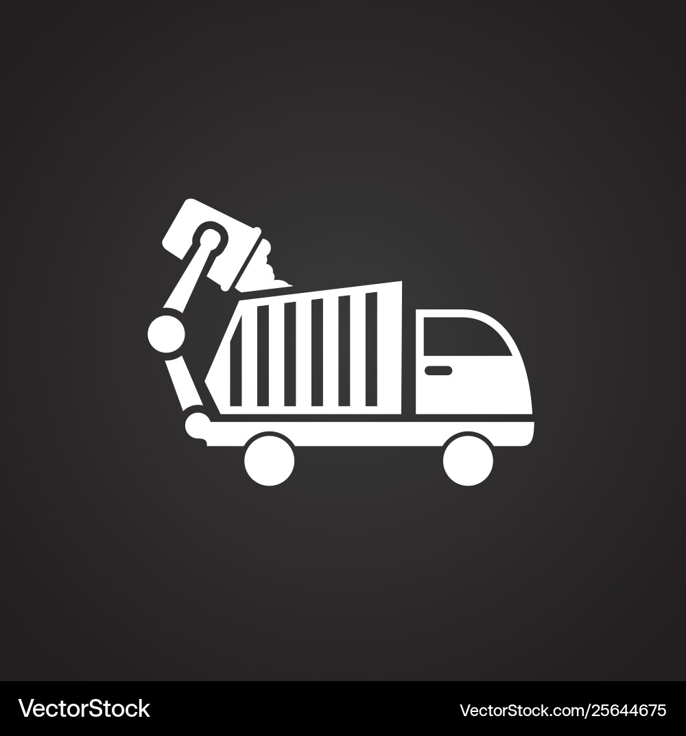 Garbage related icon on background for graphic Garbage related icon on background for graphic vector image