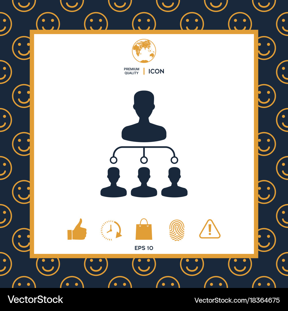 Hierarchy icon vector image