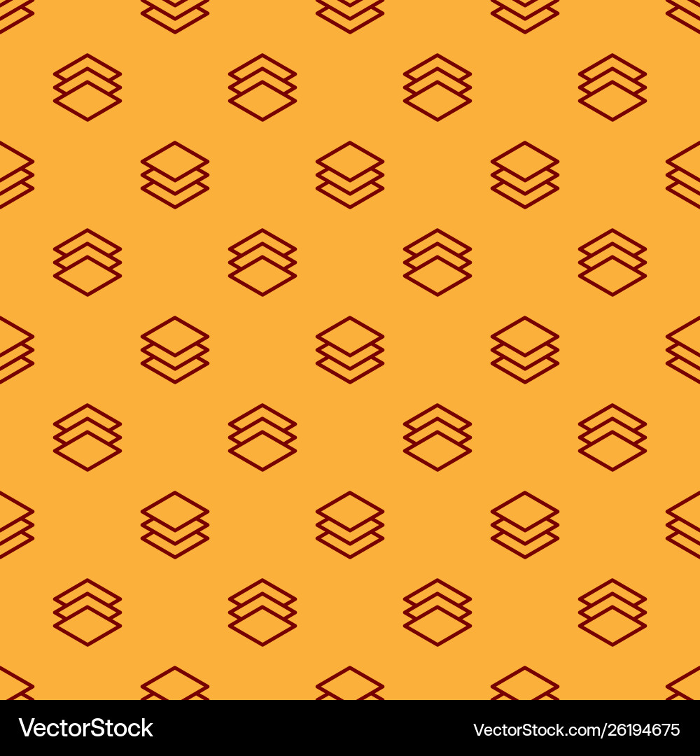 Red layers icon isolated seamless pattern Vector Image