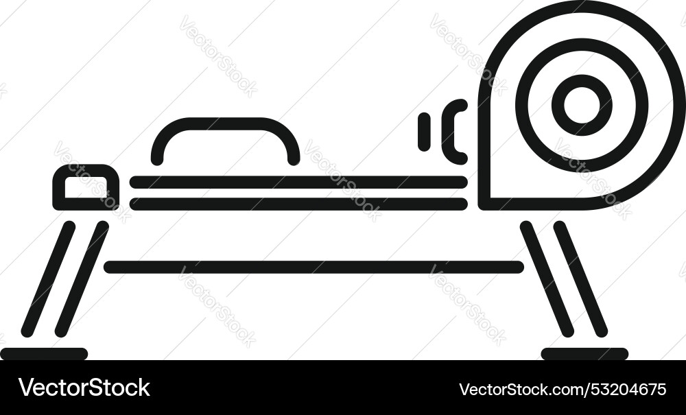 Rowing machine icon representing gym equipment Vector Image