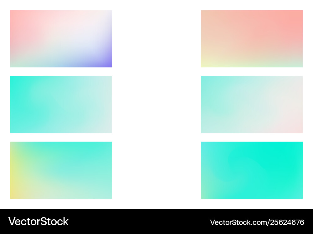 Abstract colored blurred gradient mesh background Vector Image