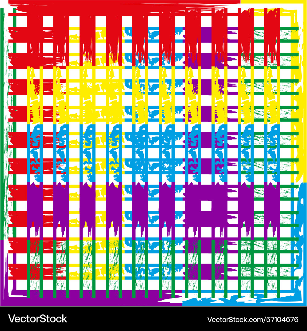 Colorful grid pattern abstract square mesh bright Colorful grid pattern abstract square mesh bright vector image