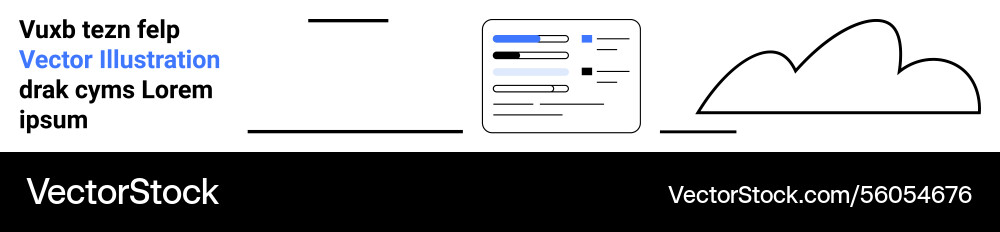 Digital document interface with cloud storage Digital document interface with cloud storage vector image