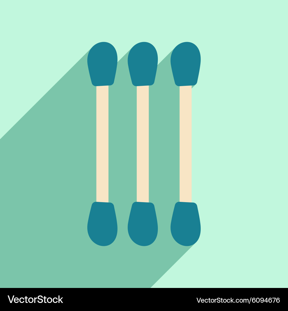 Flat with shadow icon and mobile application Vector Image