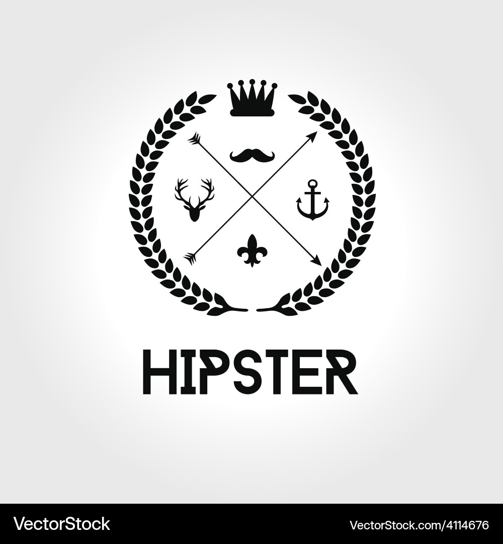 Retro Vintage Logo Vector Image
