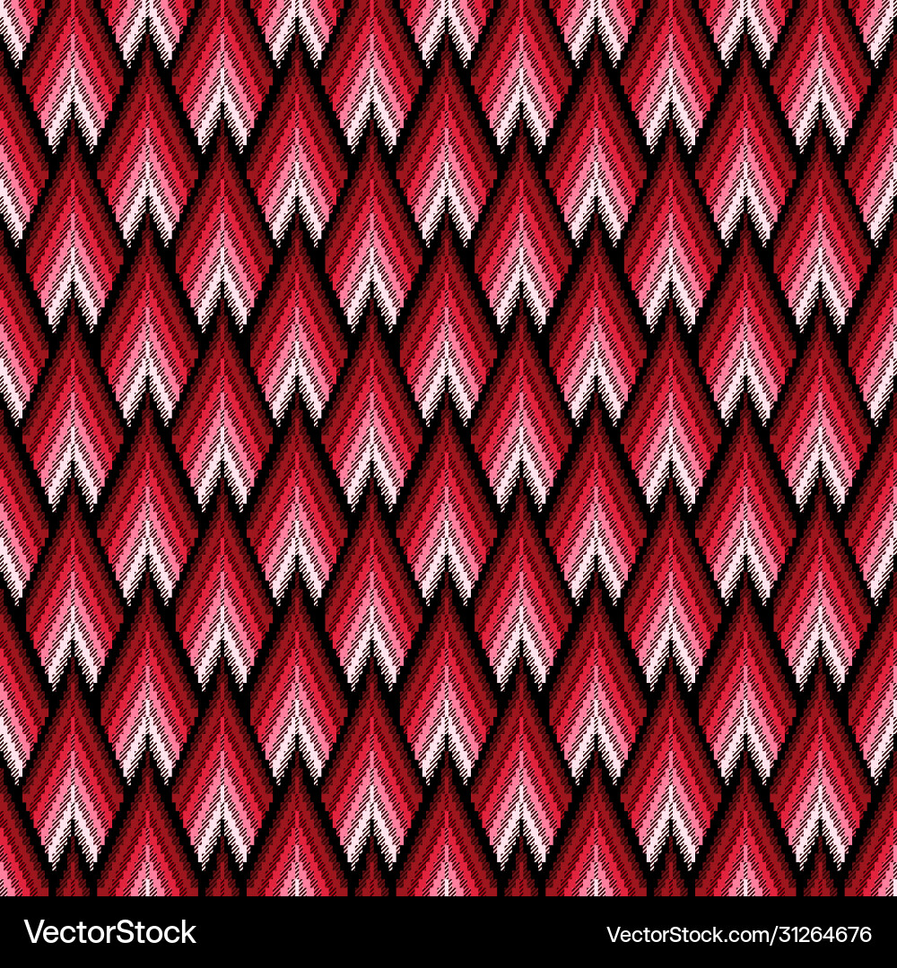 Seamless pattern with red elements Vector Image