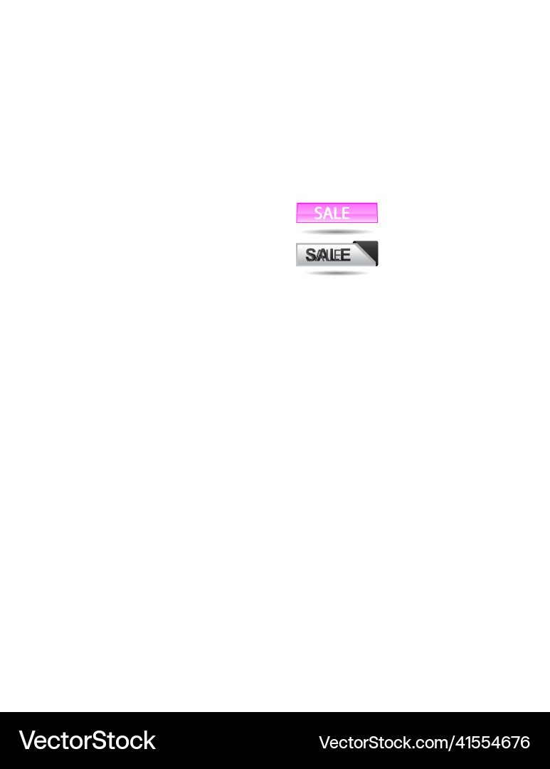 Set of website buttons vector image