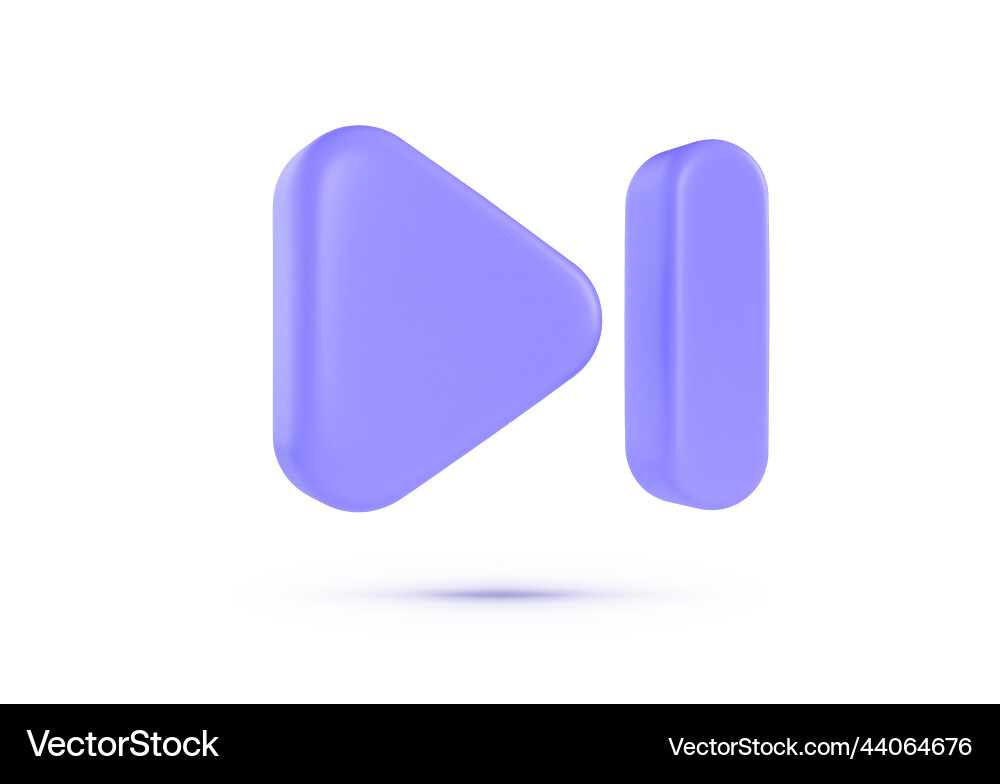 Skip 3d in modern style to the end next Skip 3d in modern style to the end next vector image