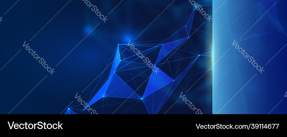 Abstract Plexus Mesh Background Vector Image