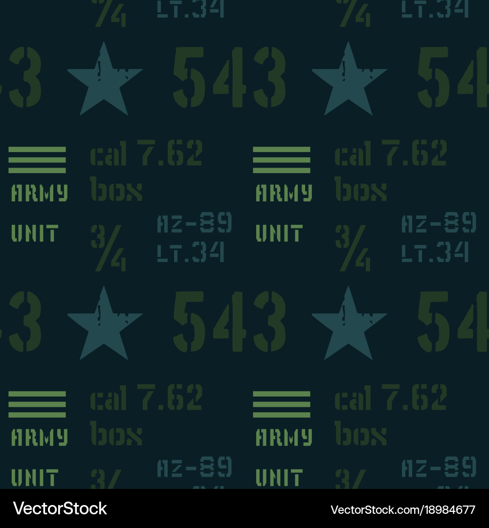 Army unit abstract military pattern vector image