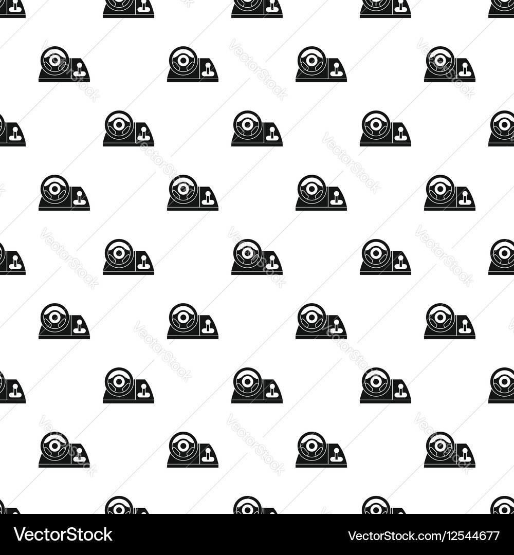 Computer steering wheel pattern simple style Vector Image