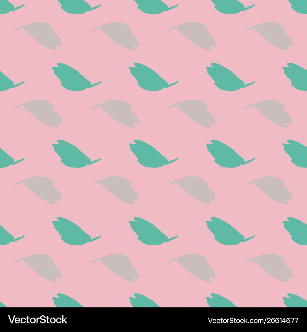 Leaf seamless repeat pattern design Vector Image