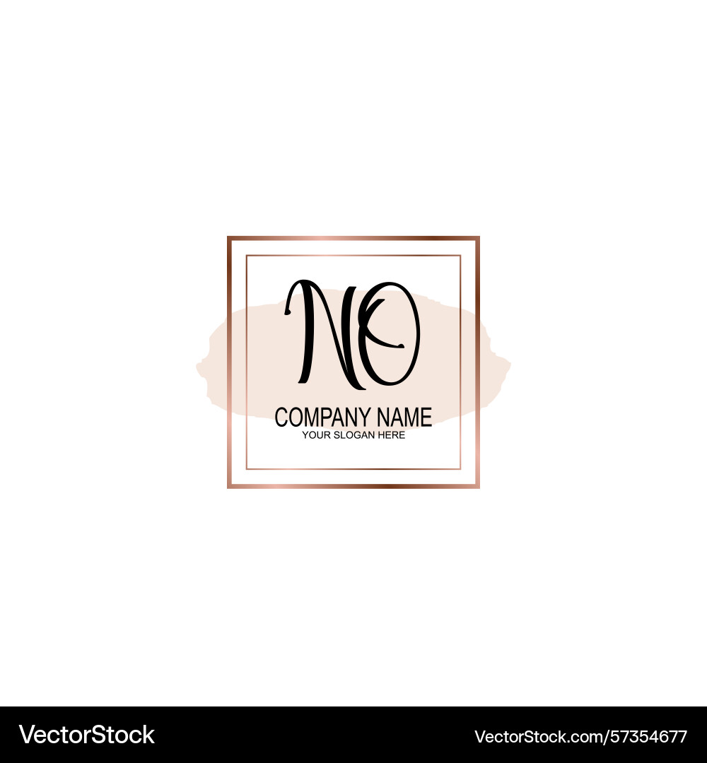 Minimalist handwritten no initial logos with soft Minimalist handwritten no initial logos with soft vector image