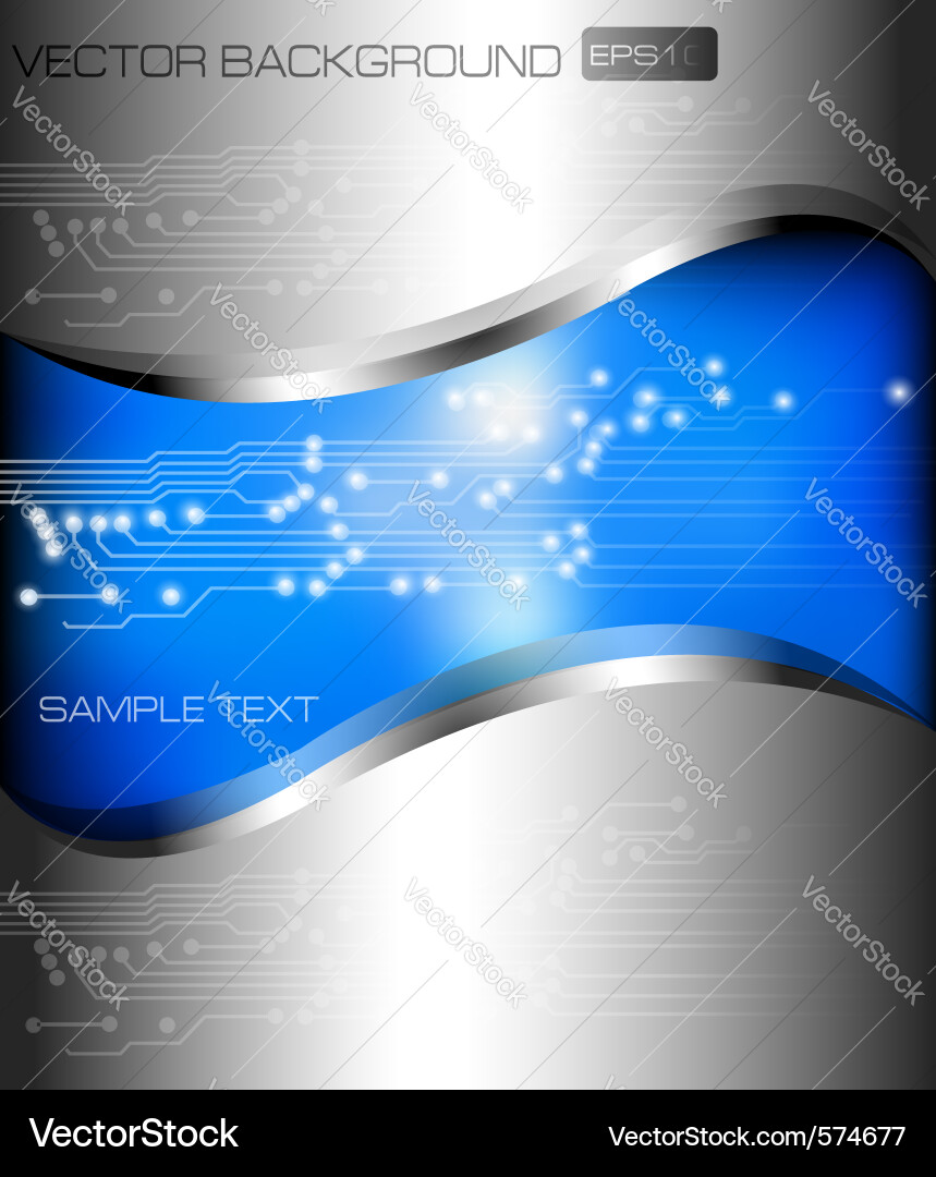 Modern Circuit Board Background Vector Image
