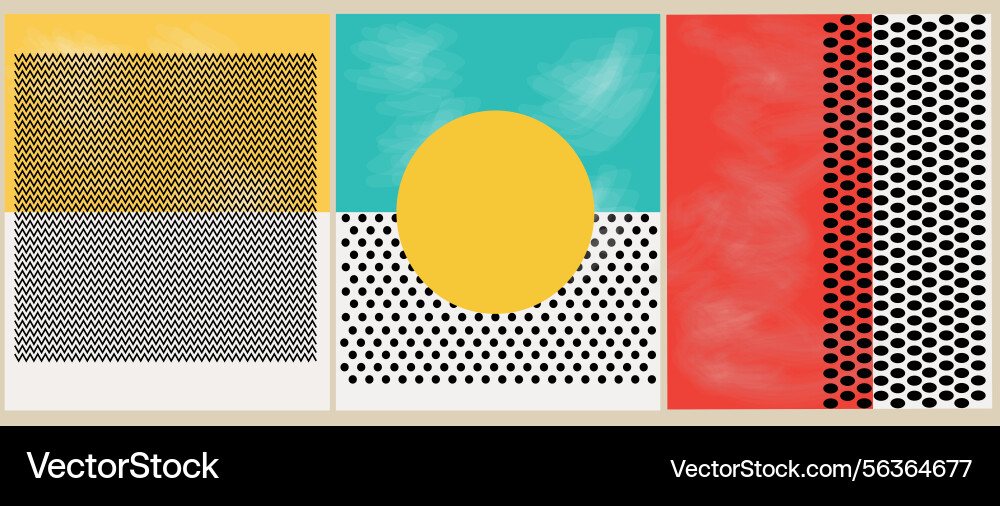Modern-style abstract and patterns vector image