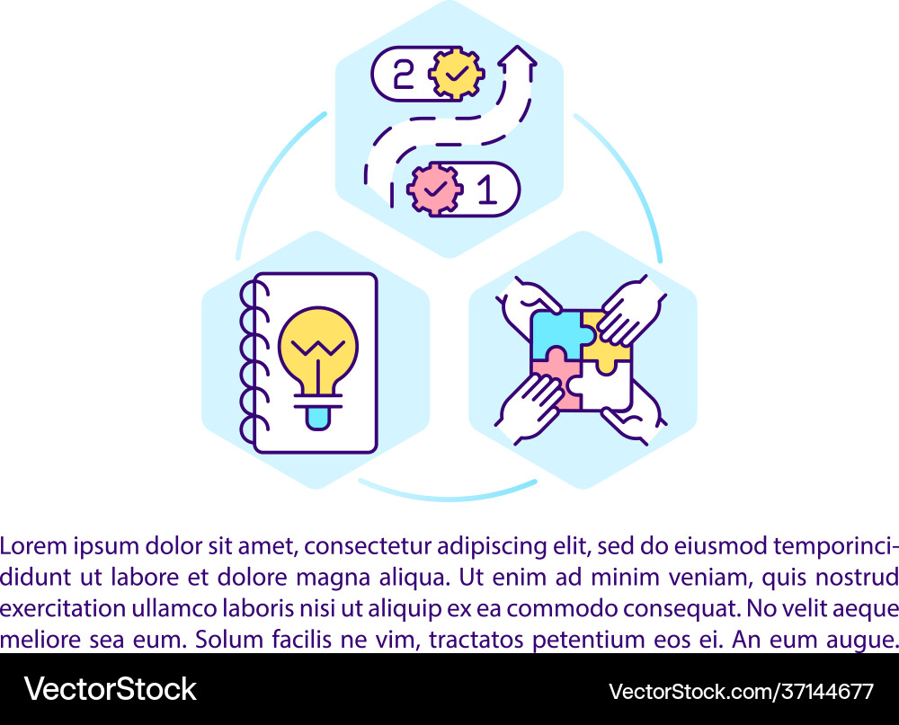 Problem solving strategy concept line icons Problem solving strategy concept line icons vector image