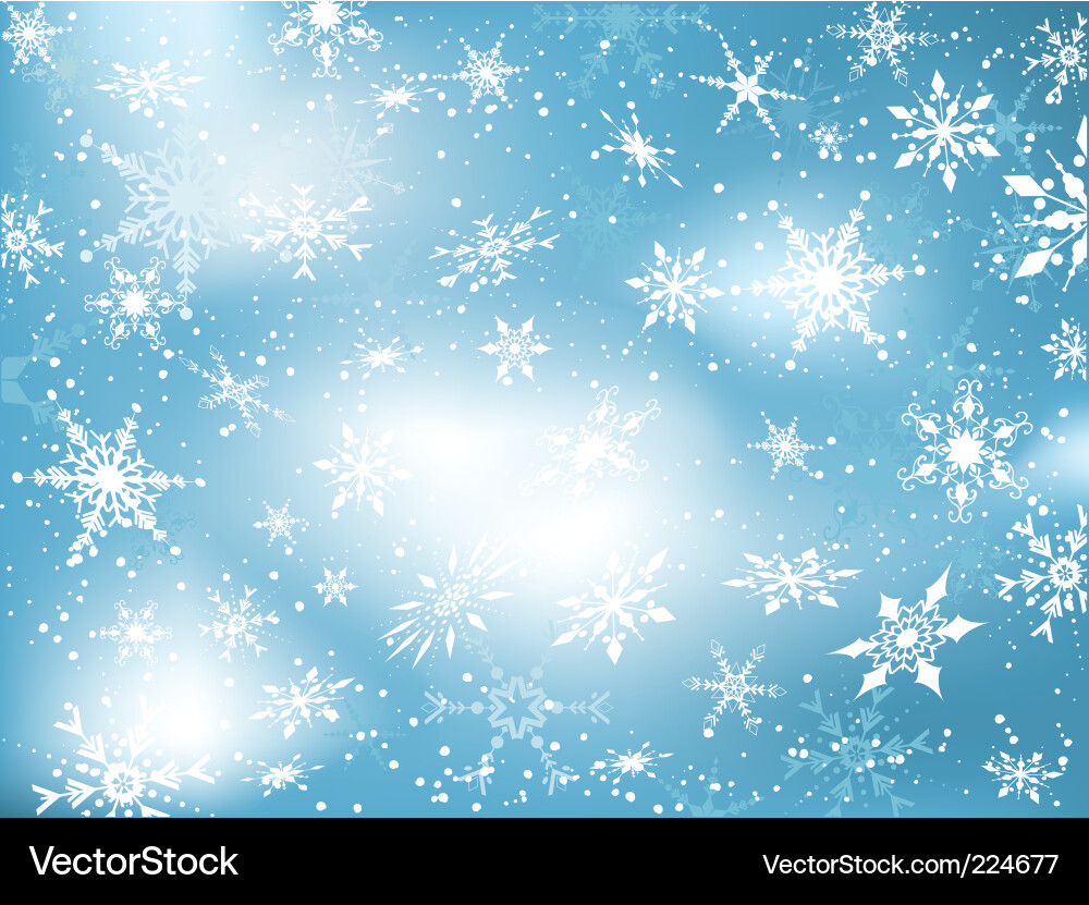 Snowflake background vector image