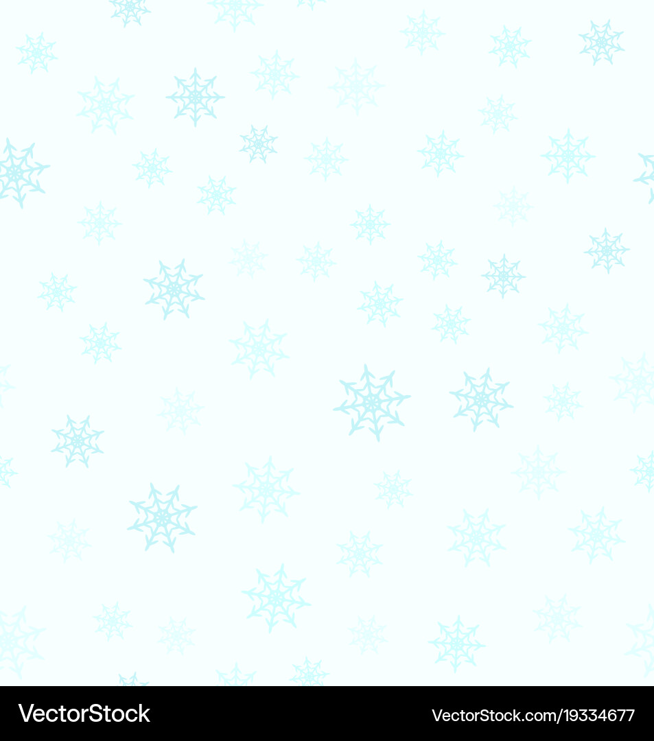 Snowflake pattern seamless vector image