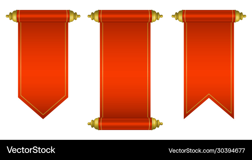Vintage blank paper scroll Royalty Free Vector Image